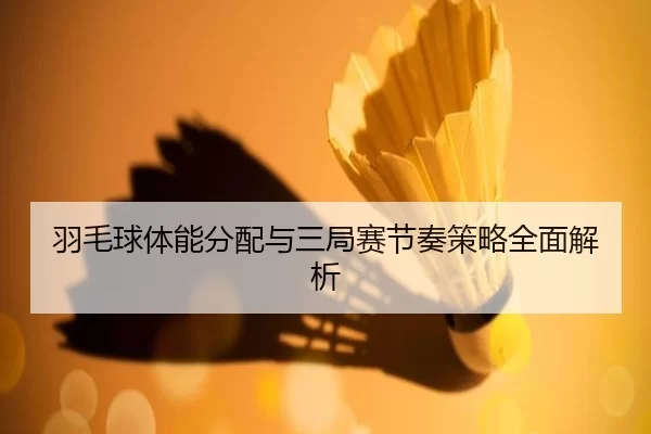 羽毛球体能分配与三局赛节奏策略全面解析